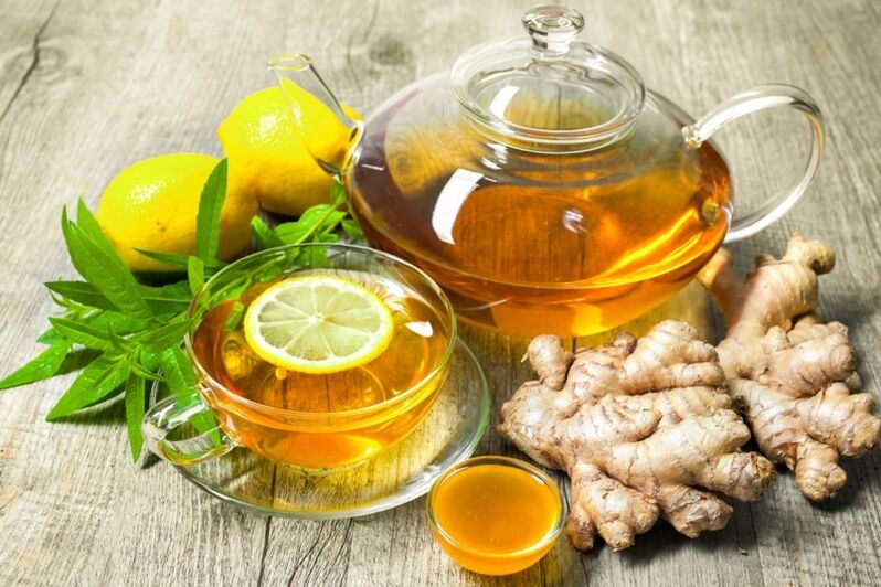 Tea with lemon and ginger will help to bring a man's metabolism in order